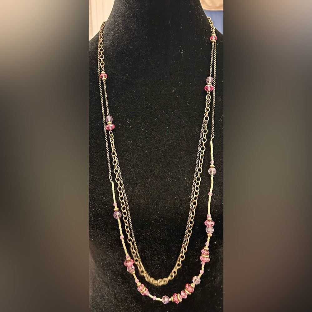 🧚🧚♀️🧚♂️(5 for 20$) American Eagle Gold Beaded long necklace